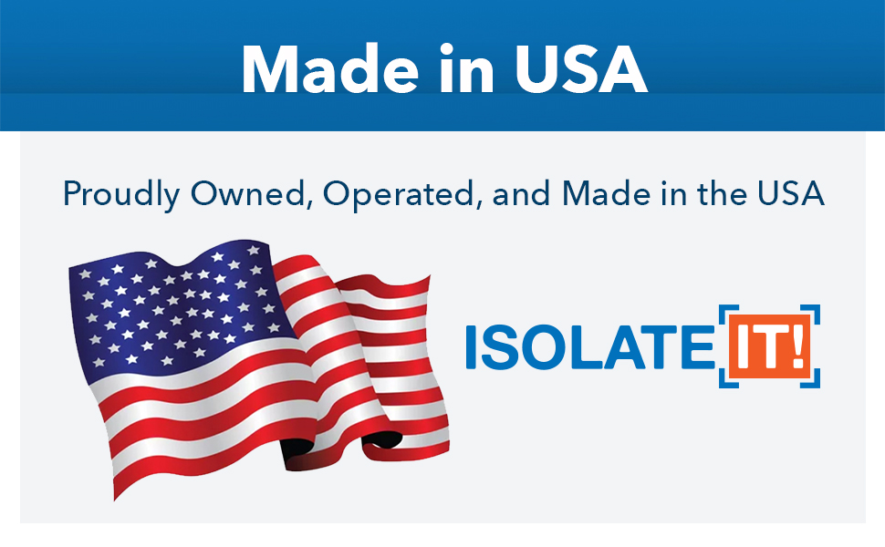 Proudly owned, operated, and made in the USA
