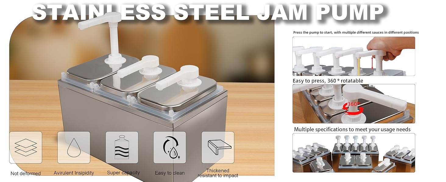 sauce dispenser pump