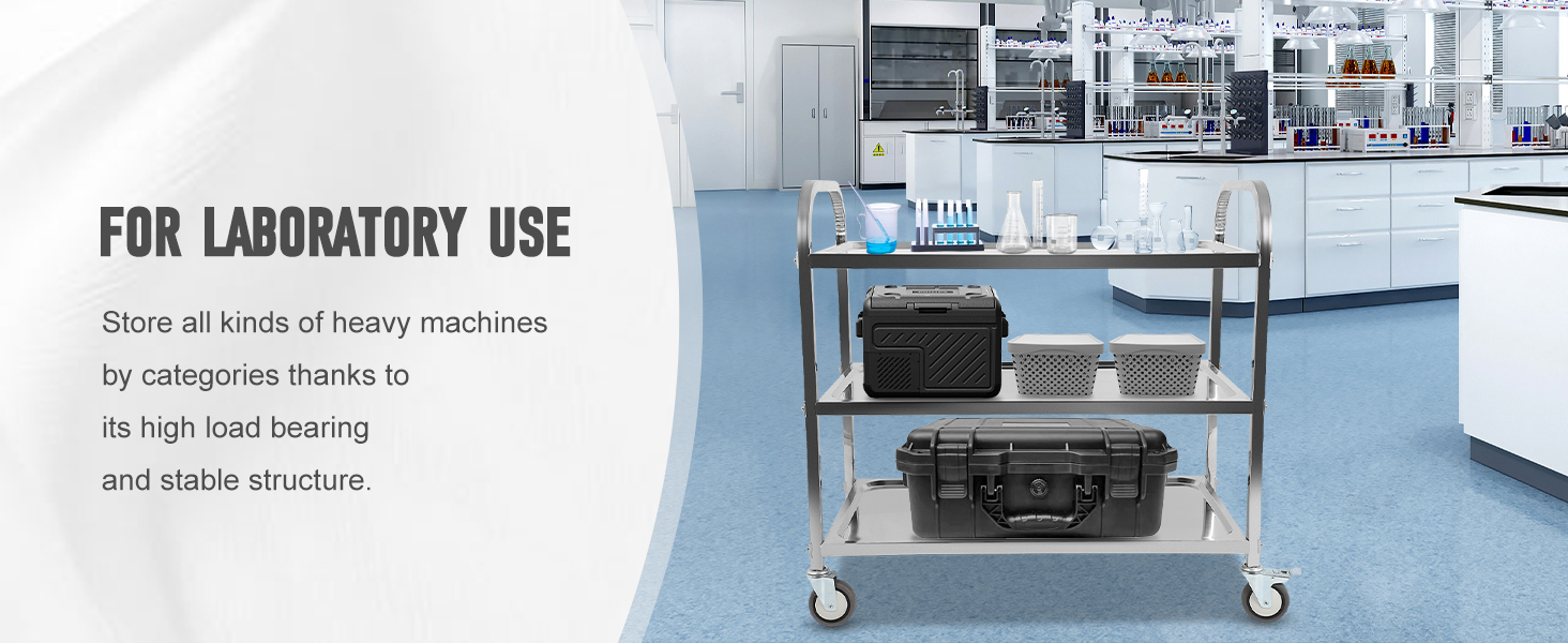 stainless steel kitchen cart