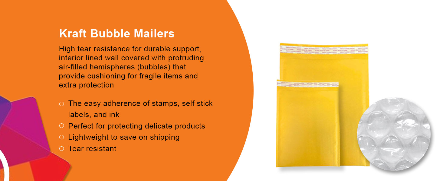 Kraft Bubble Mailers