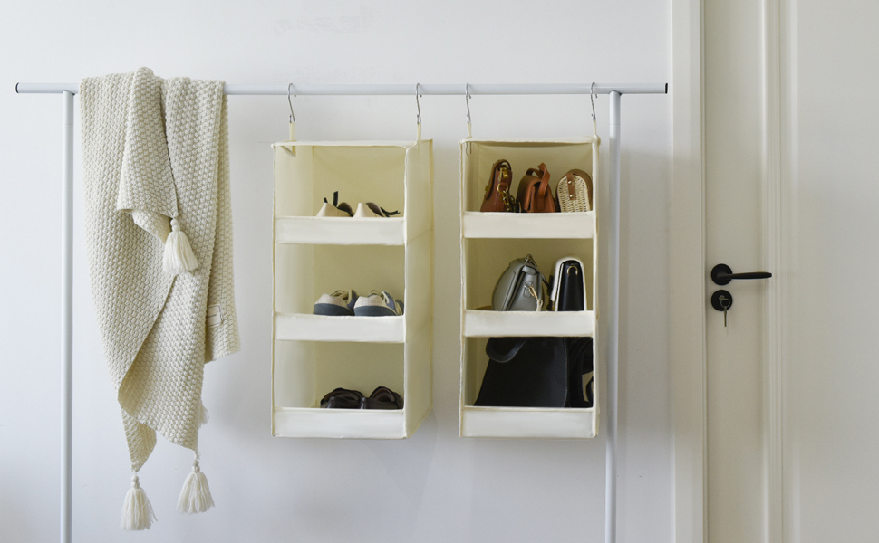 GRANNY SAYS 3-Shelf Hanging Closet Organizers