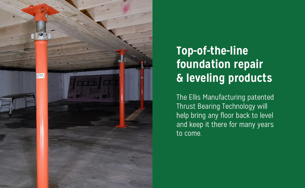 Ellis Manufacturing, top-of-the-line foundation repair & leveling products