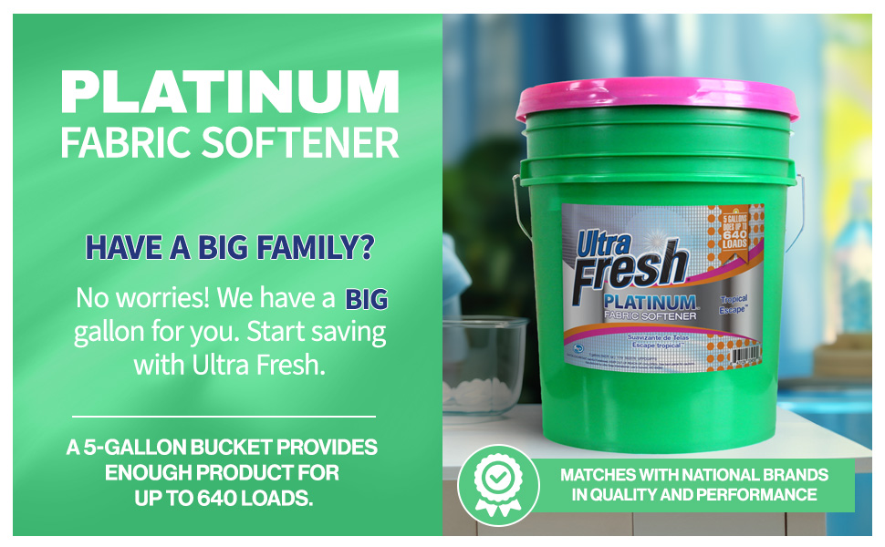 showcasing its premium quality and effectiveness for softening laundry.