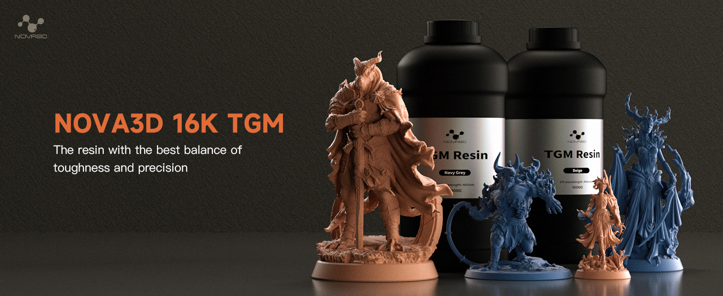 NOVA3D 16K TGM 3D Printer Resin