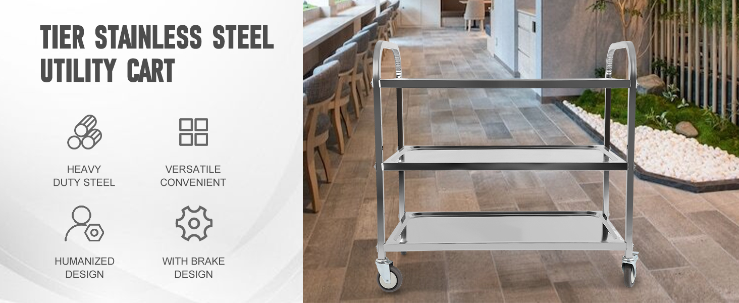 stainless steel cart