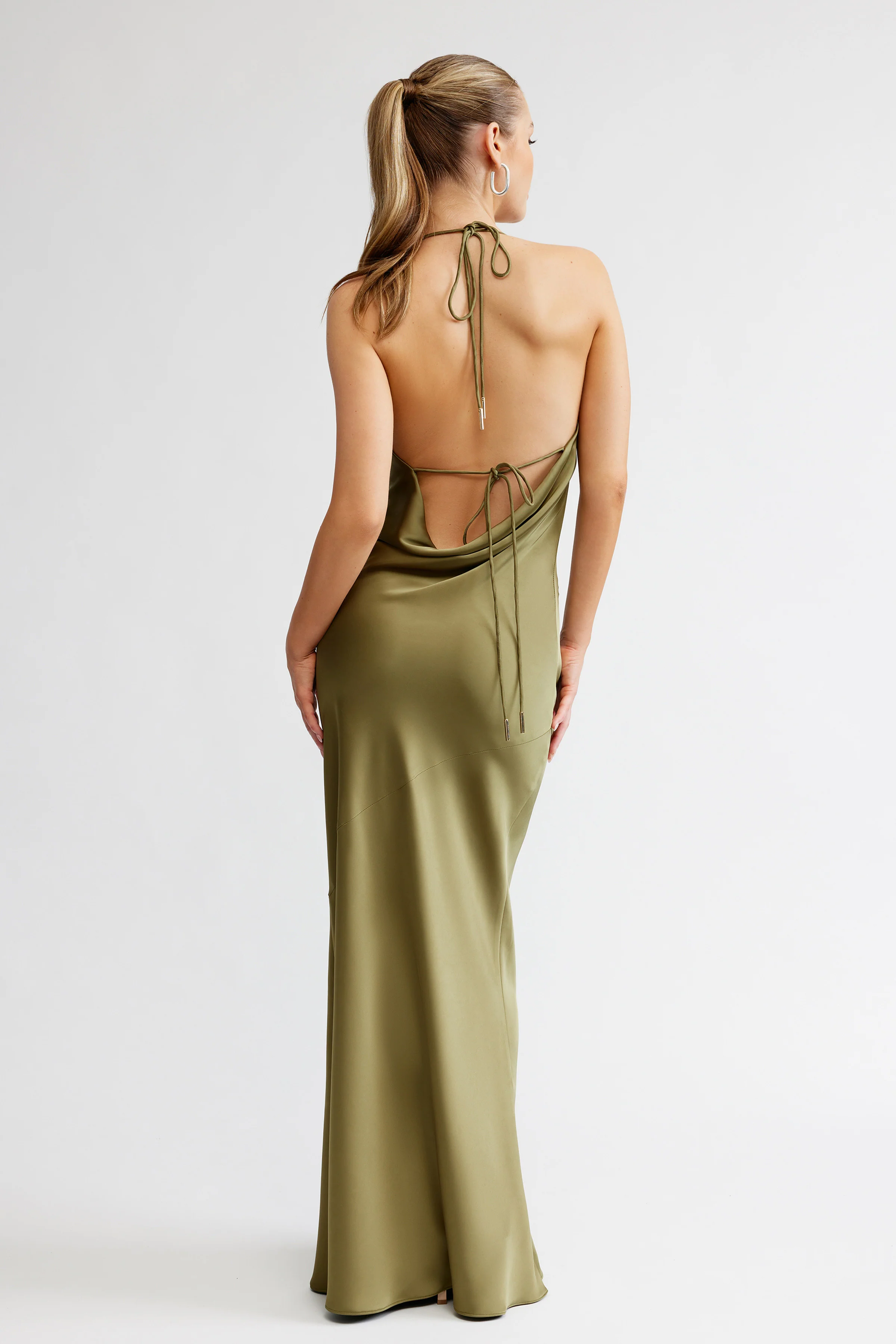 Freya Dress - Olive - Poueer