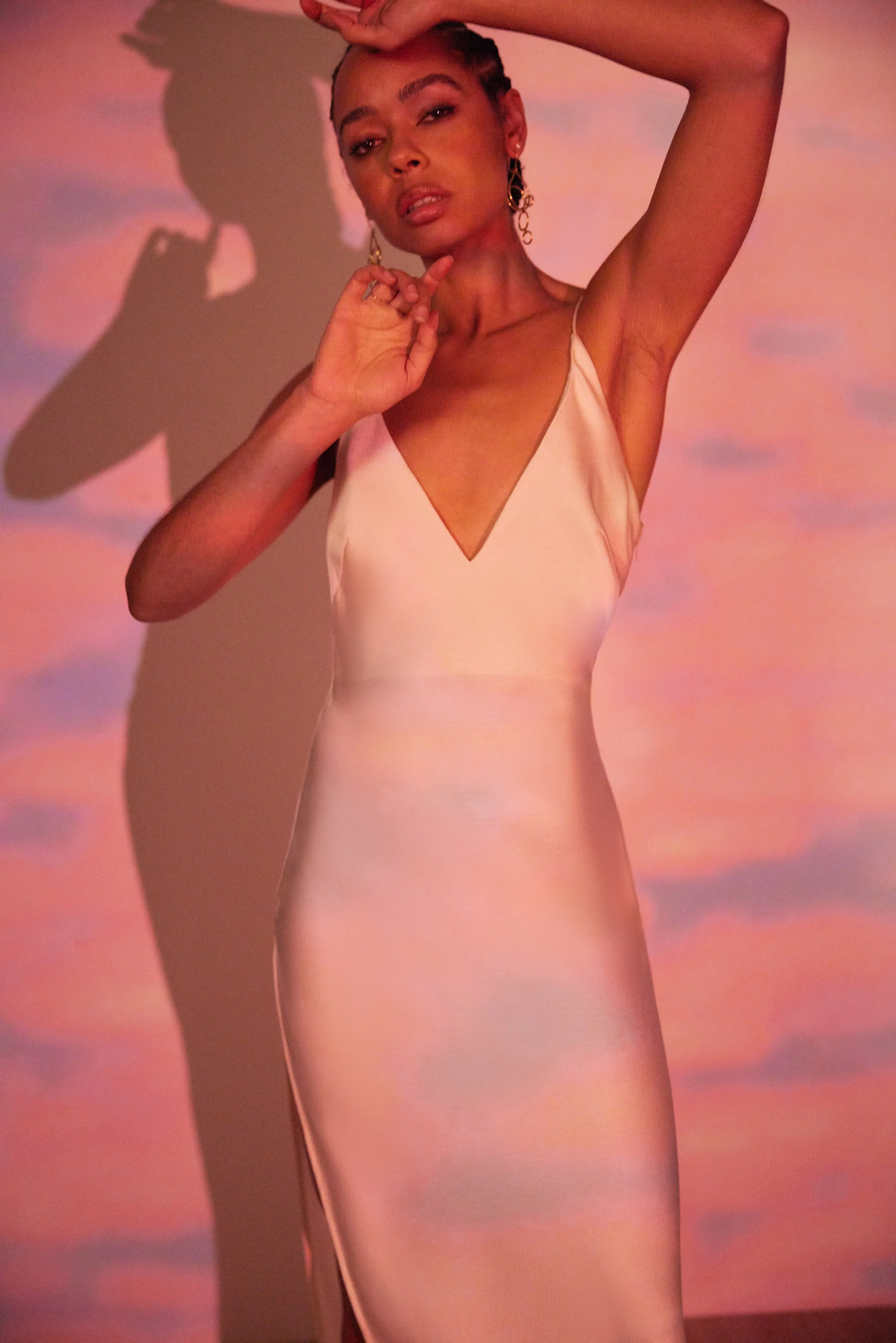 Gaia Dress - Oyster - Poueer