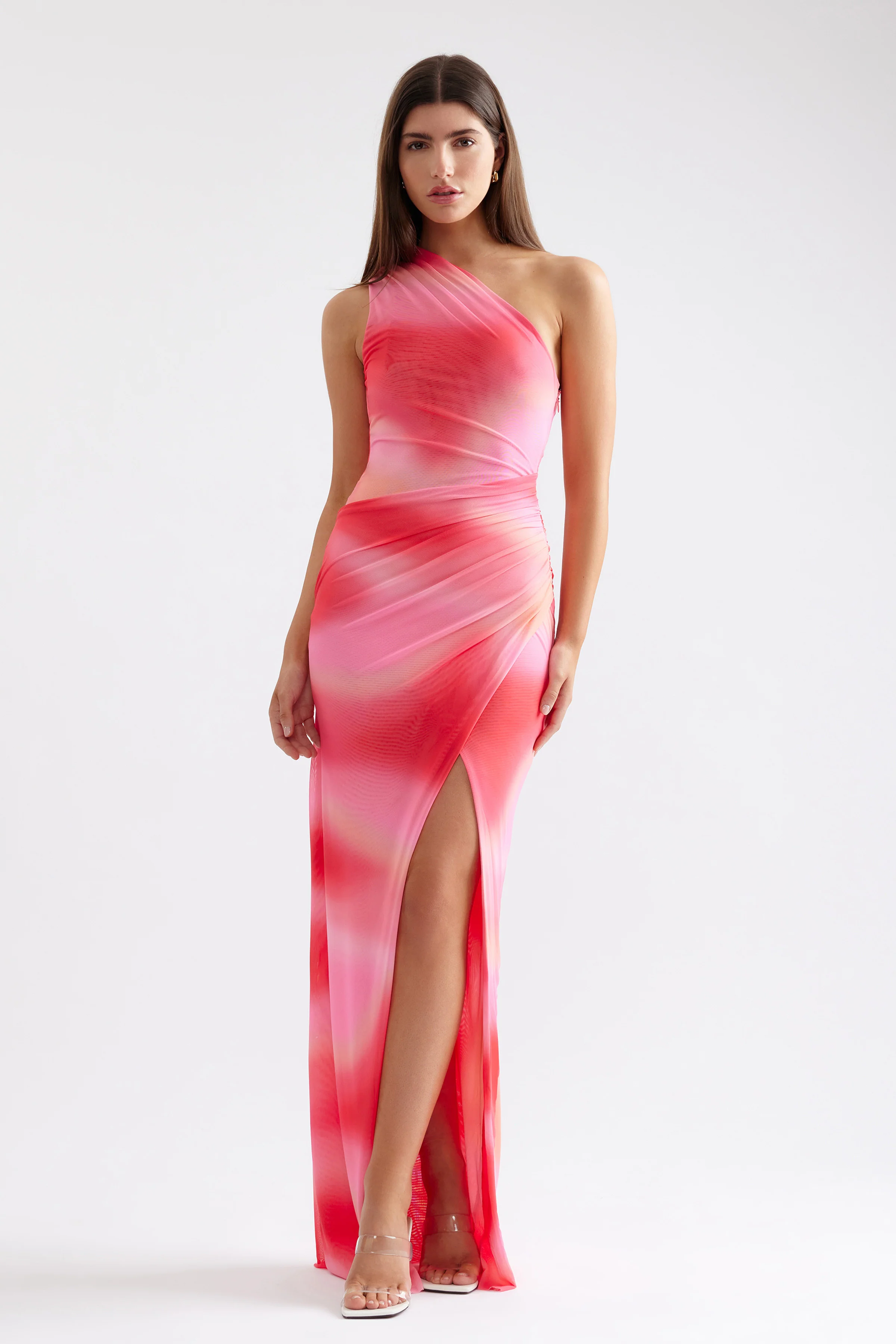 Viola Dress - Pink Marble Print - Poueer