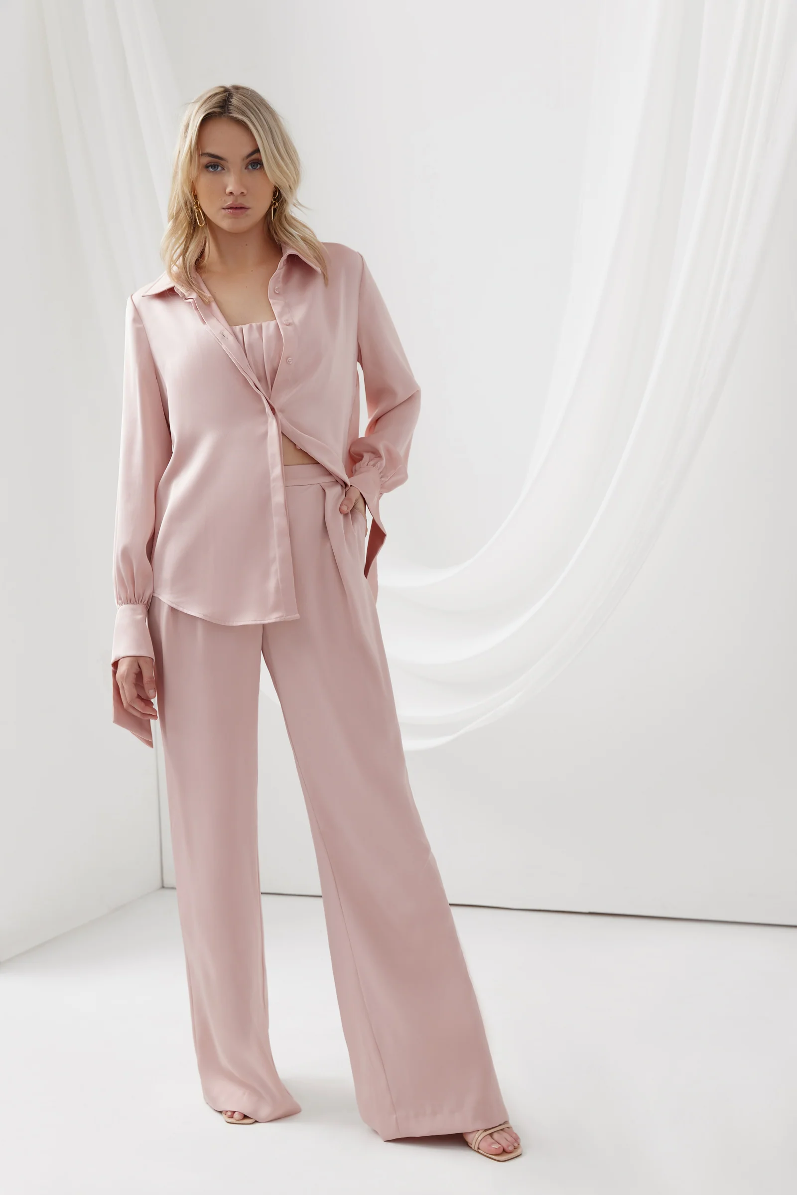 Teresa Shirt - Dusty Pink - Poueer