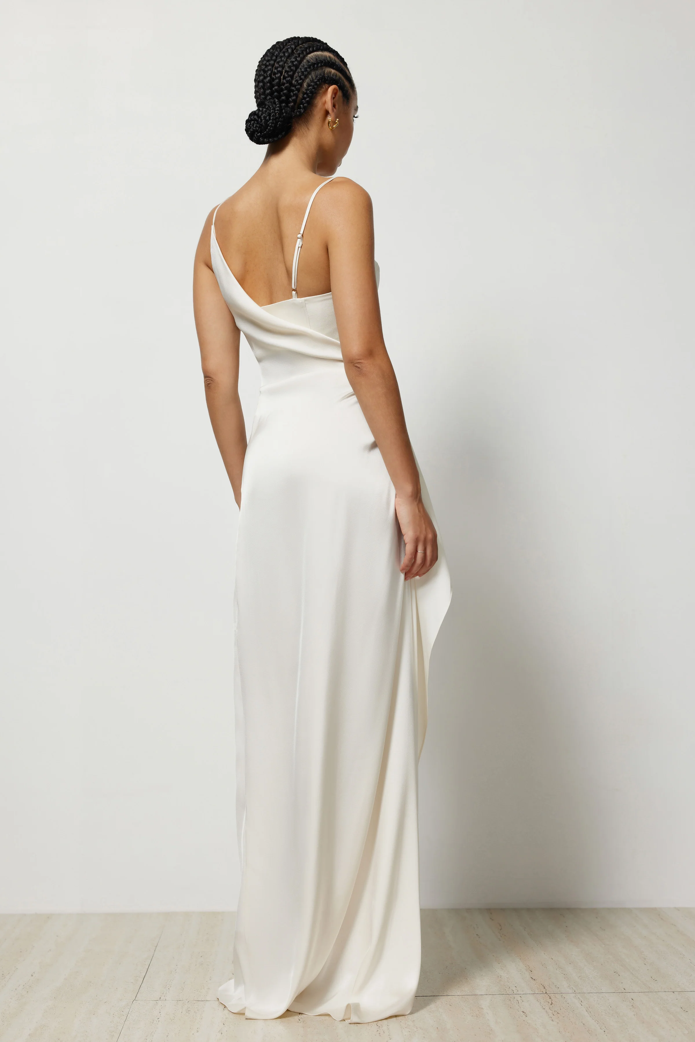 Dione Dress - Oyster - Poueer