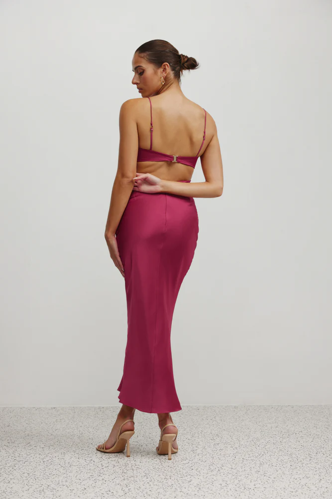 Karma Dress - Crimson - Poueer