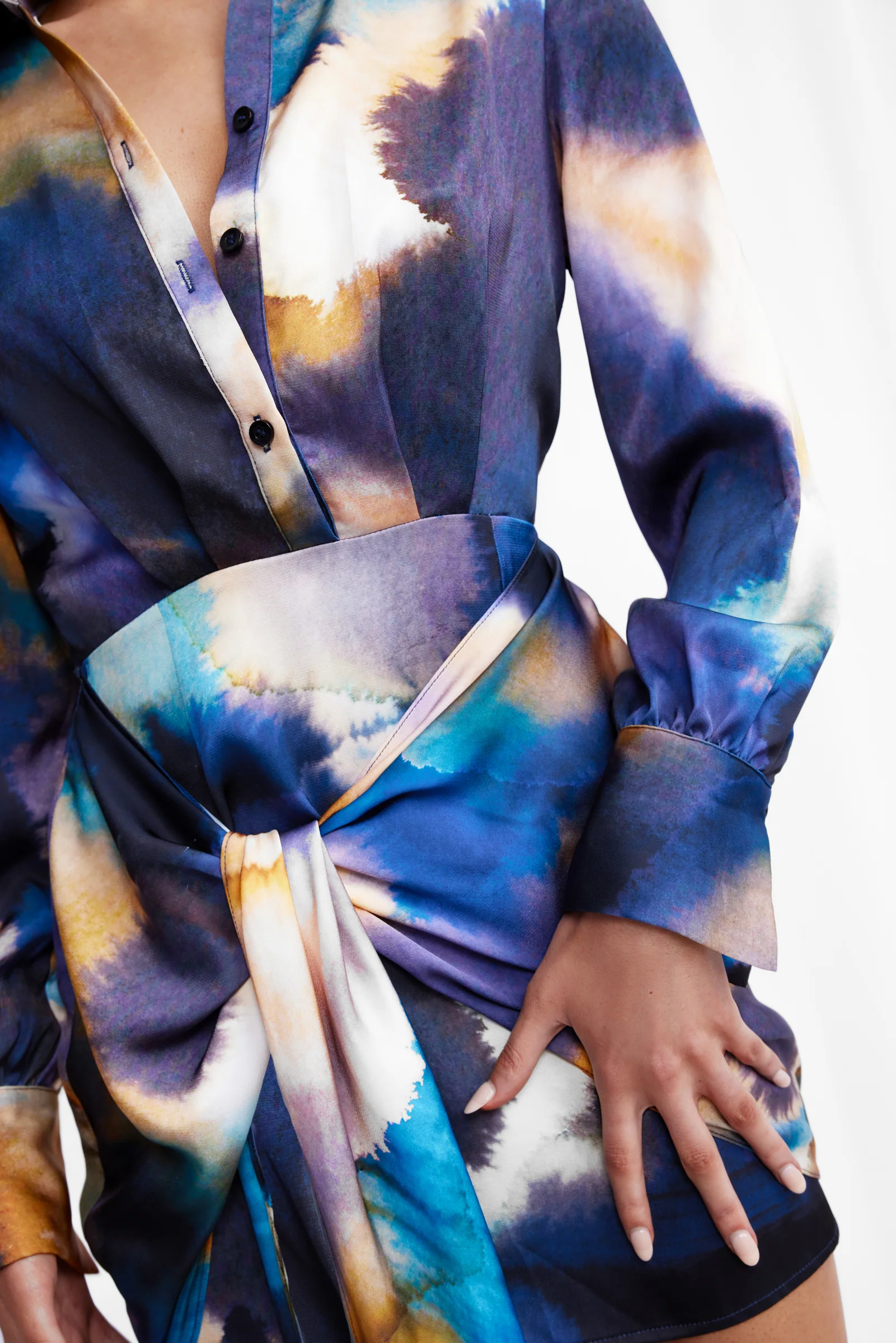 Carolina  Shirt Dress - Print - Poueer