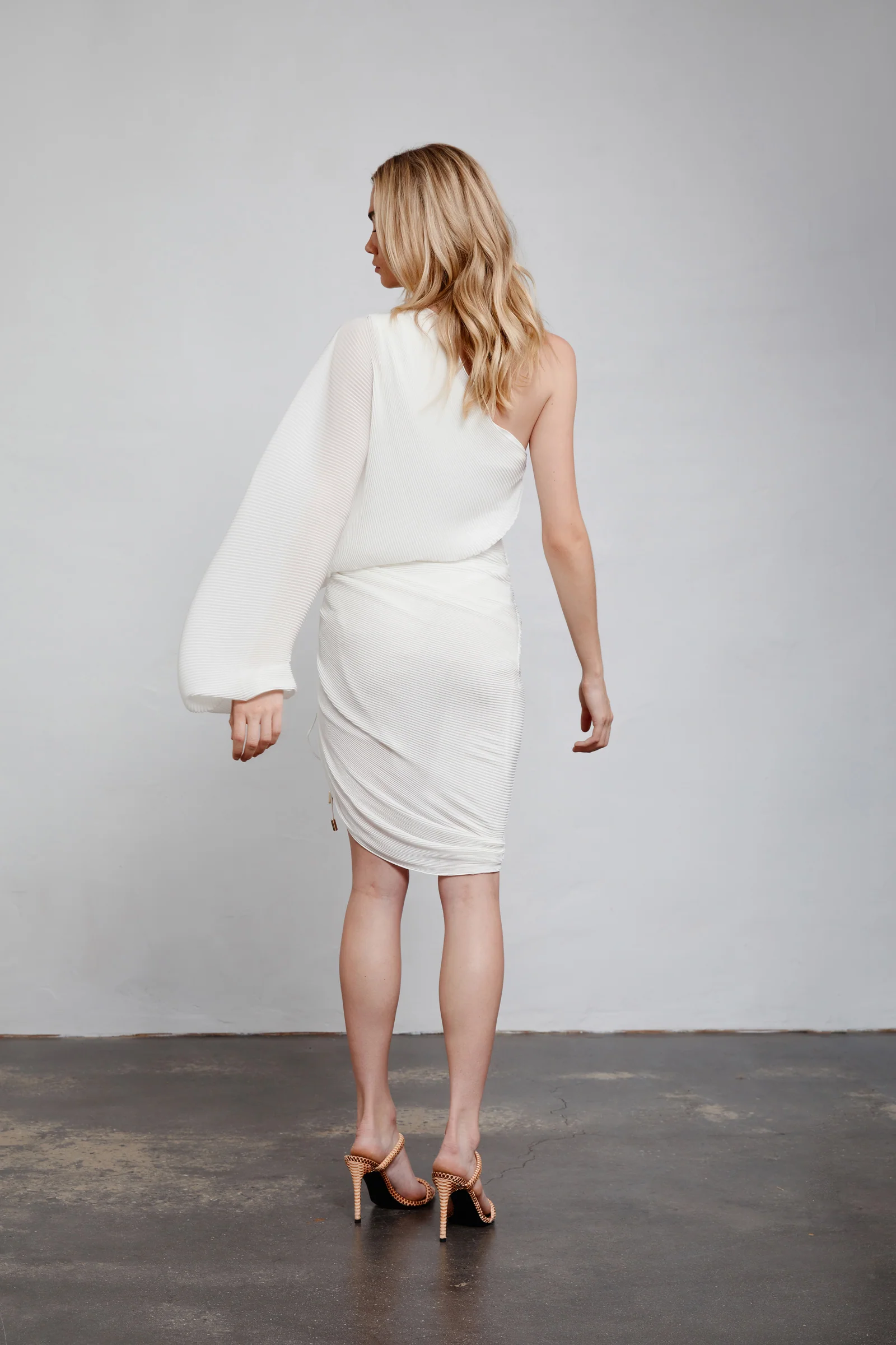 Valeria Dress - White - Poueer