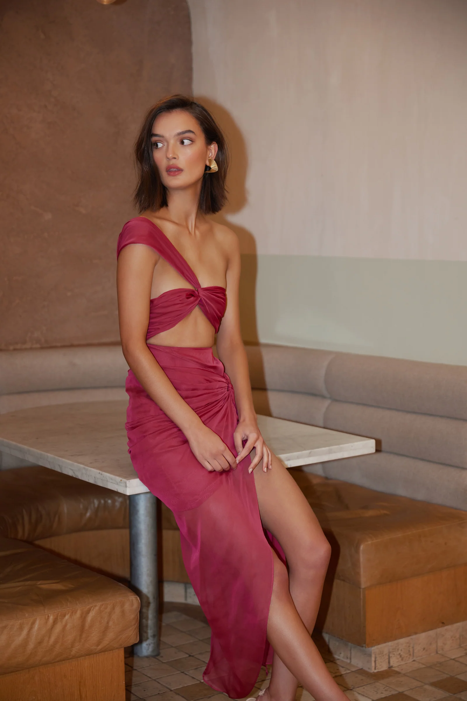 Lotus Dress - Raspberry - Poueer