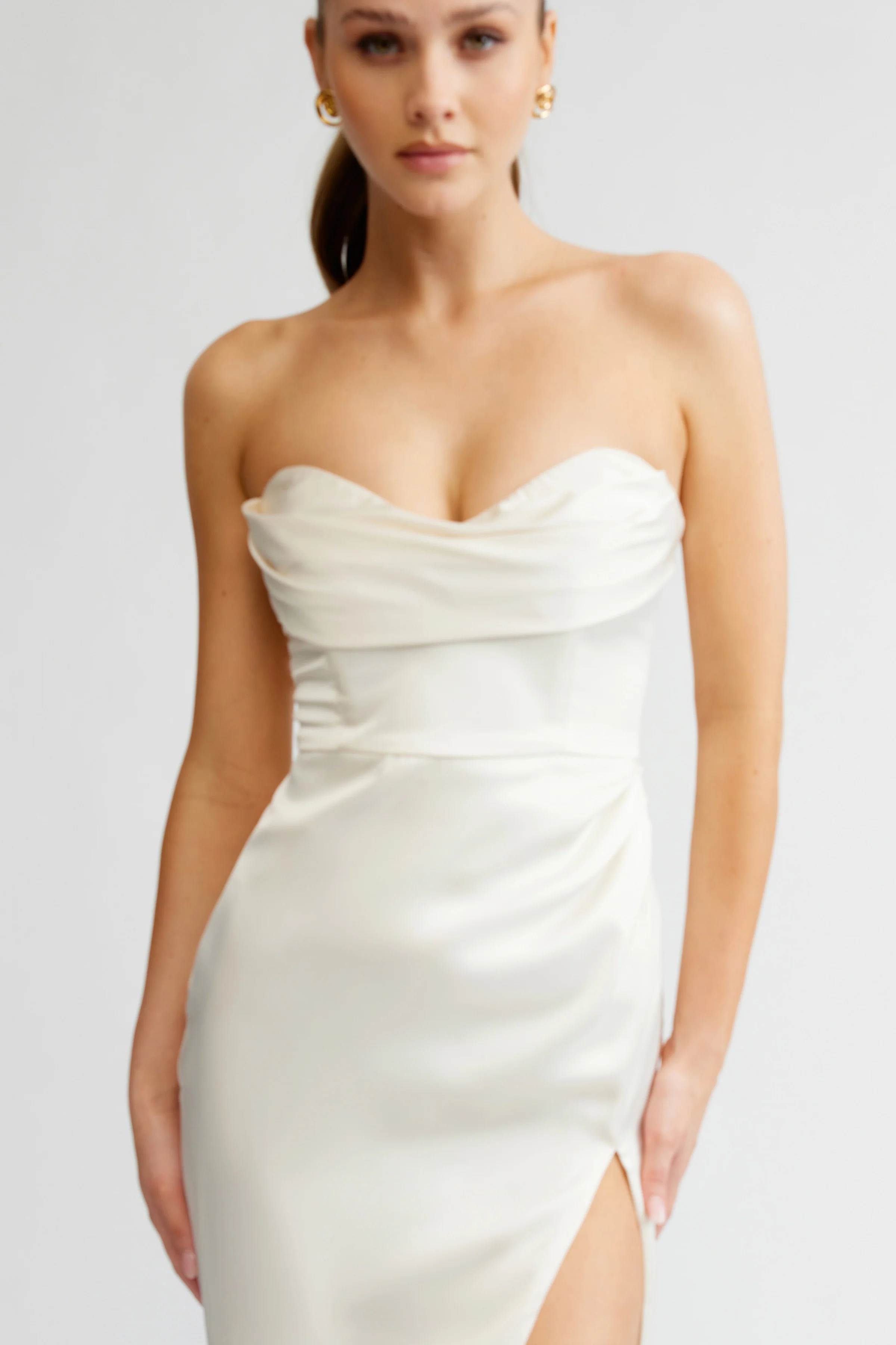 Lucy Dress - Oyster - Poueer