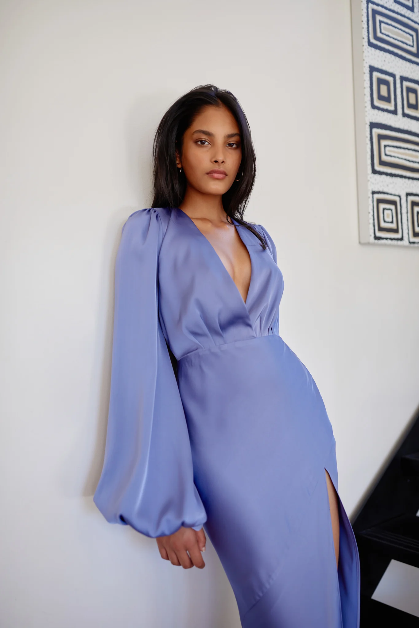 India Dress - Stone Blue - Poueer