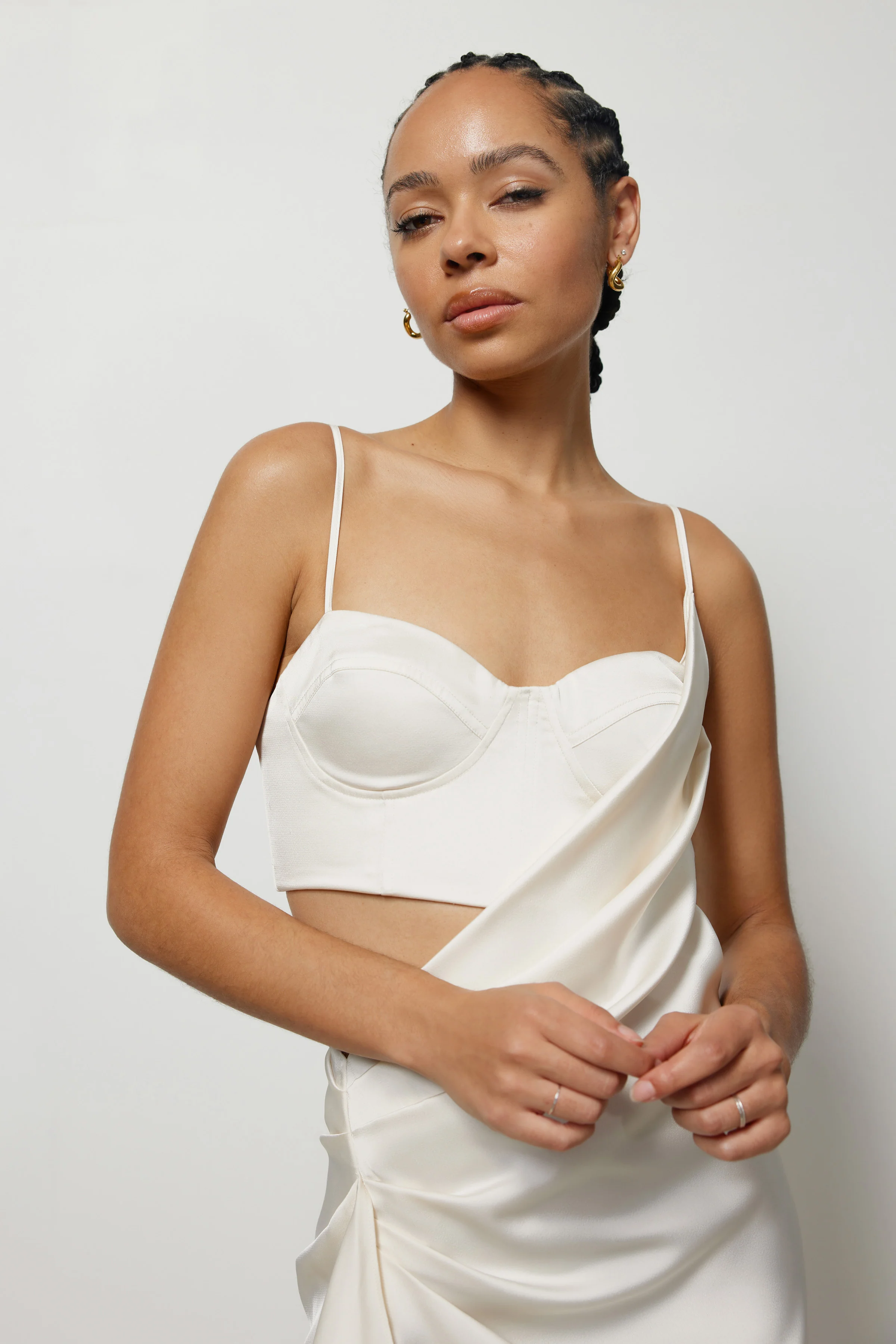 Dione Dress - Oyster - Poueer