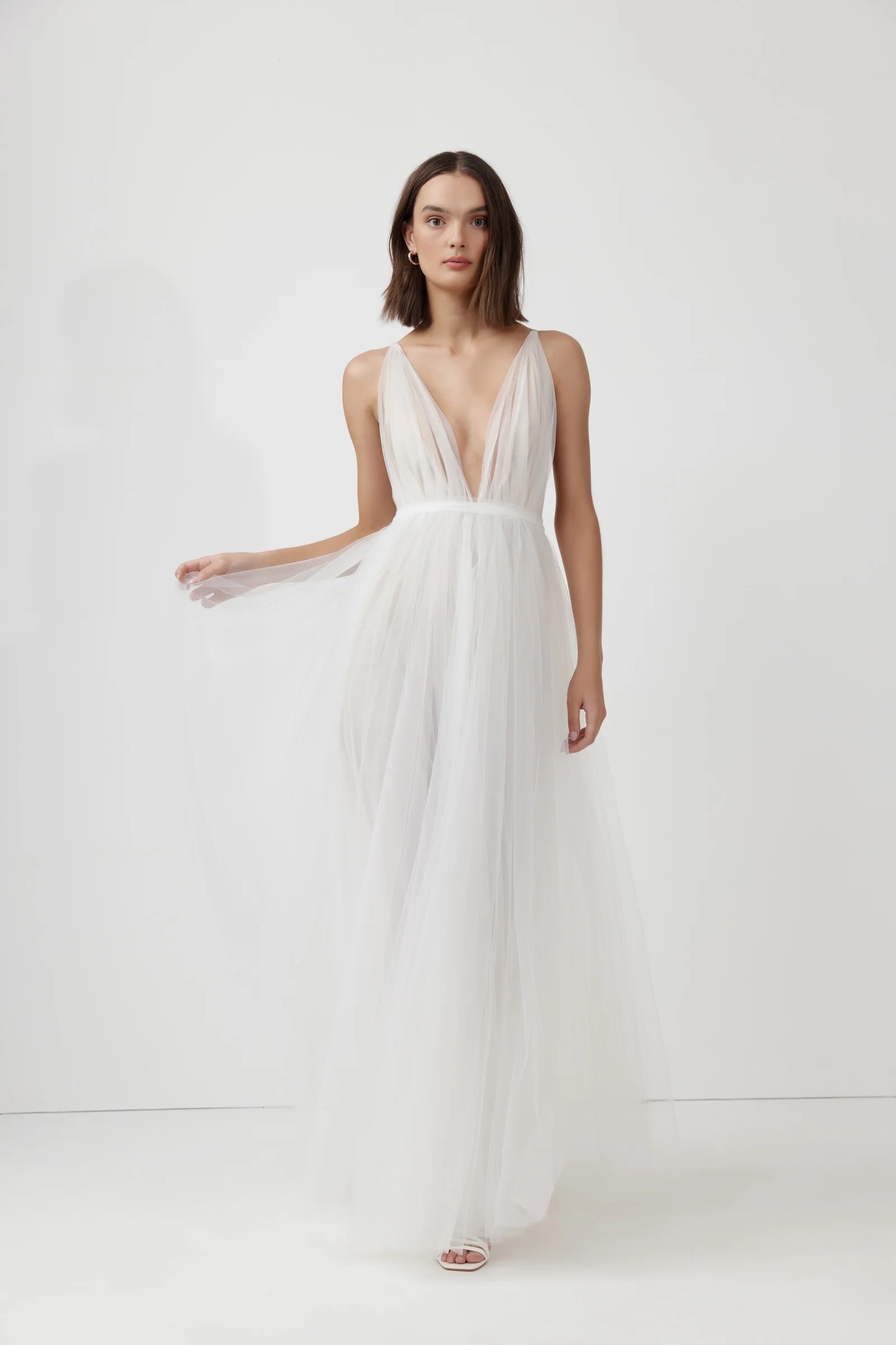 Cynthia Dress - White - Poueer