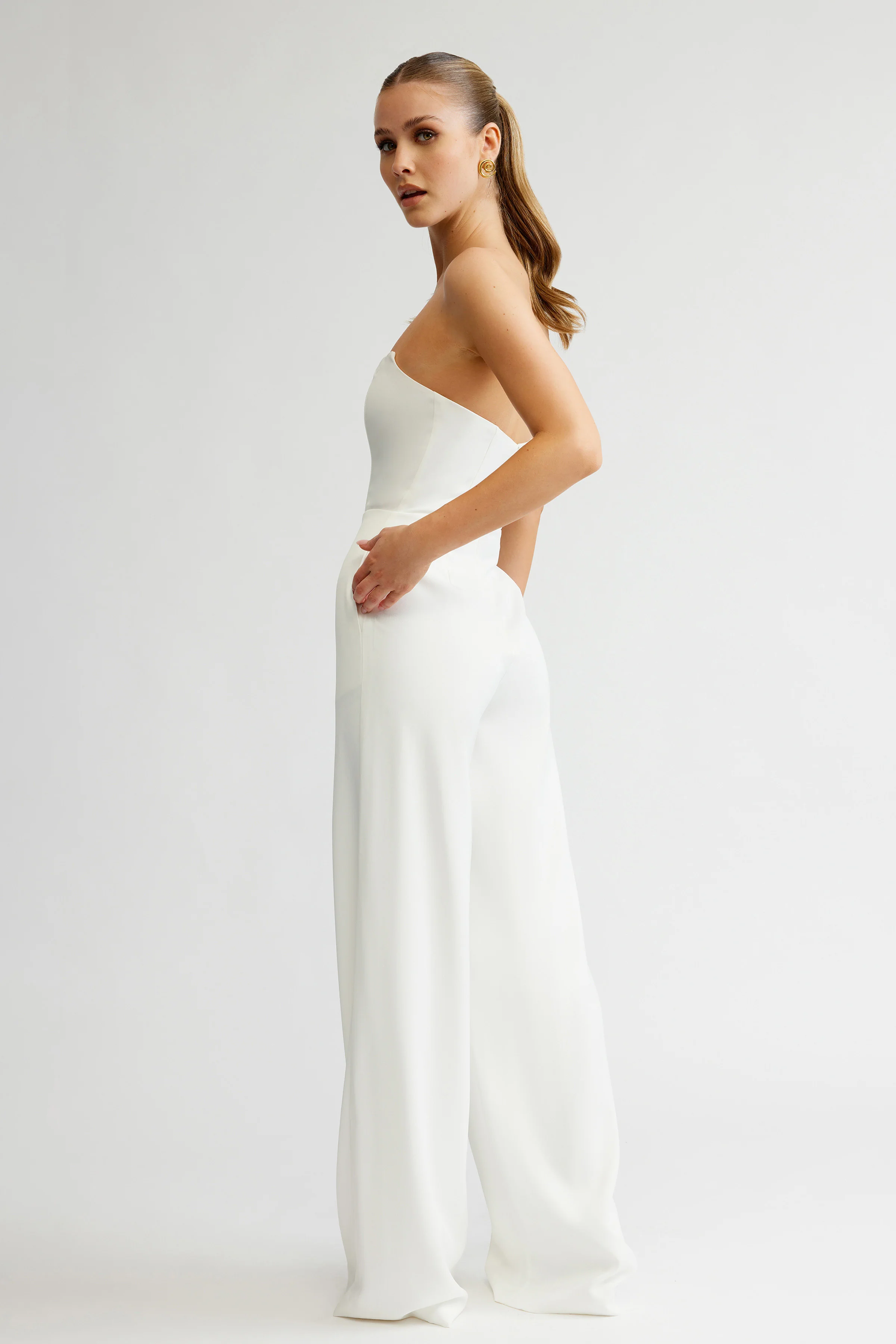 Zale Jumpsuit - White - Poueer