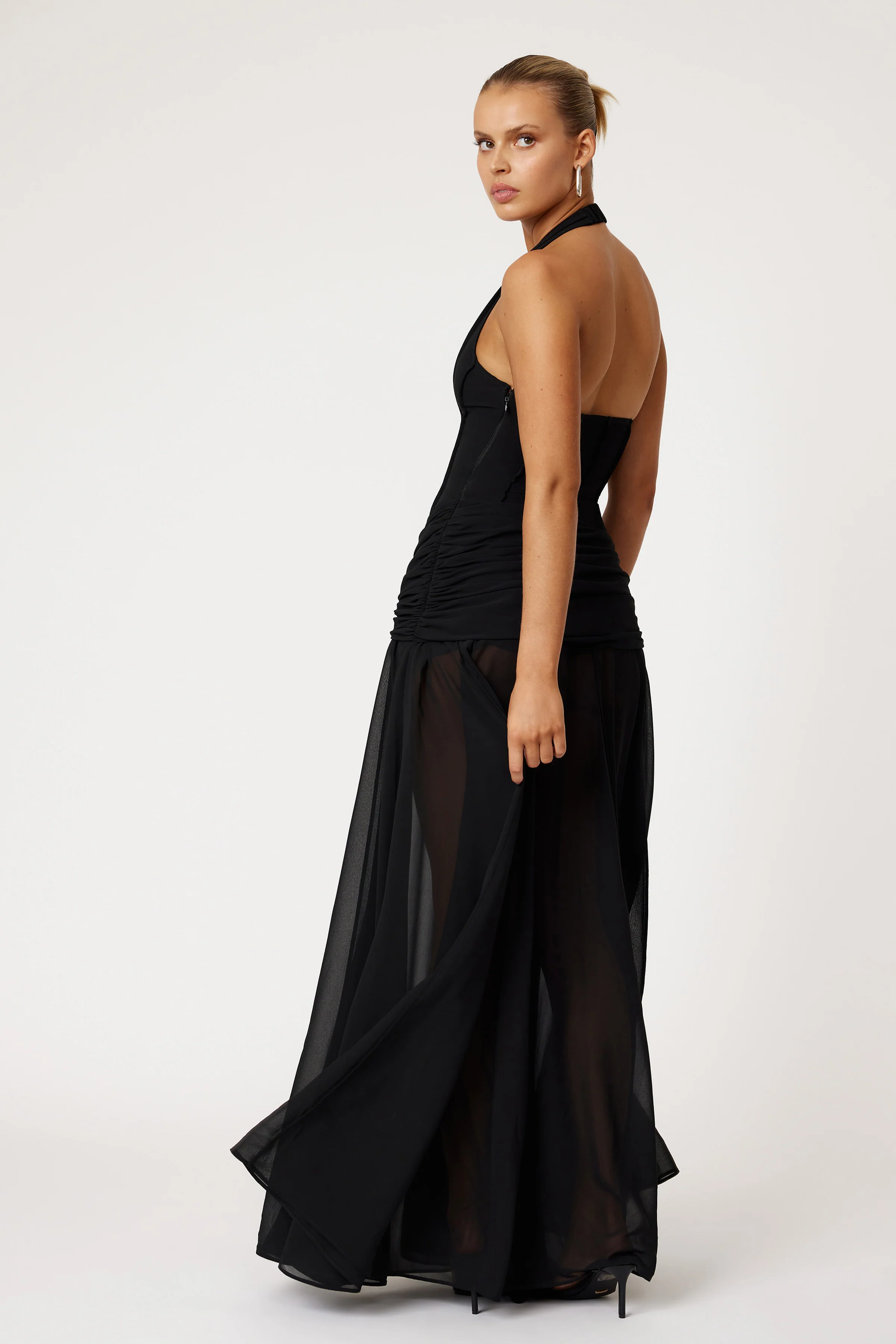 Rheanna Dress - Black - Poueer