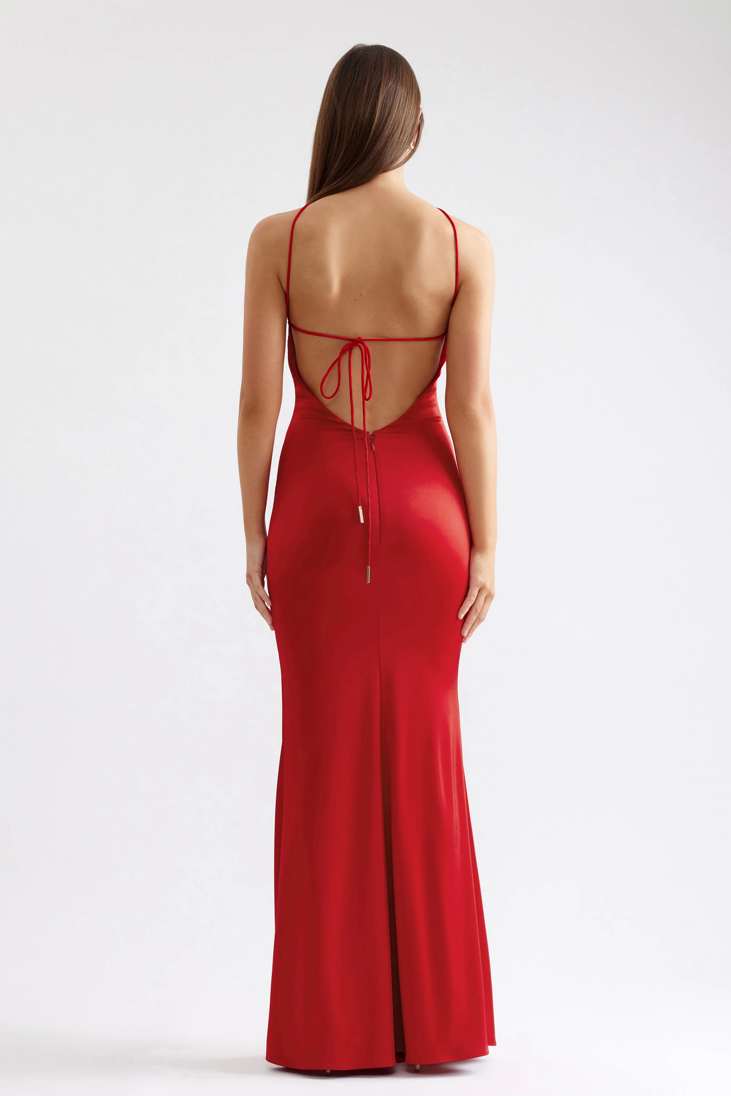 Claudette Dress - Scarlet - Poueer