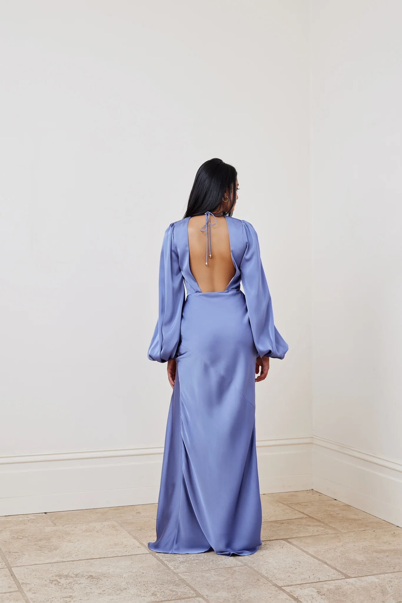 India Dress - Stone Blue - Poueer