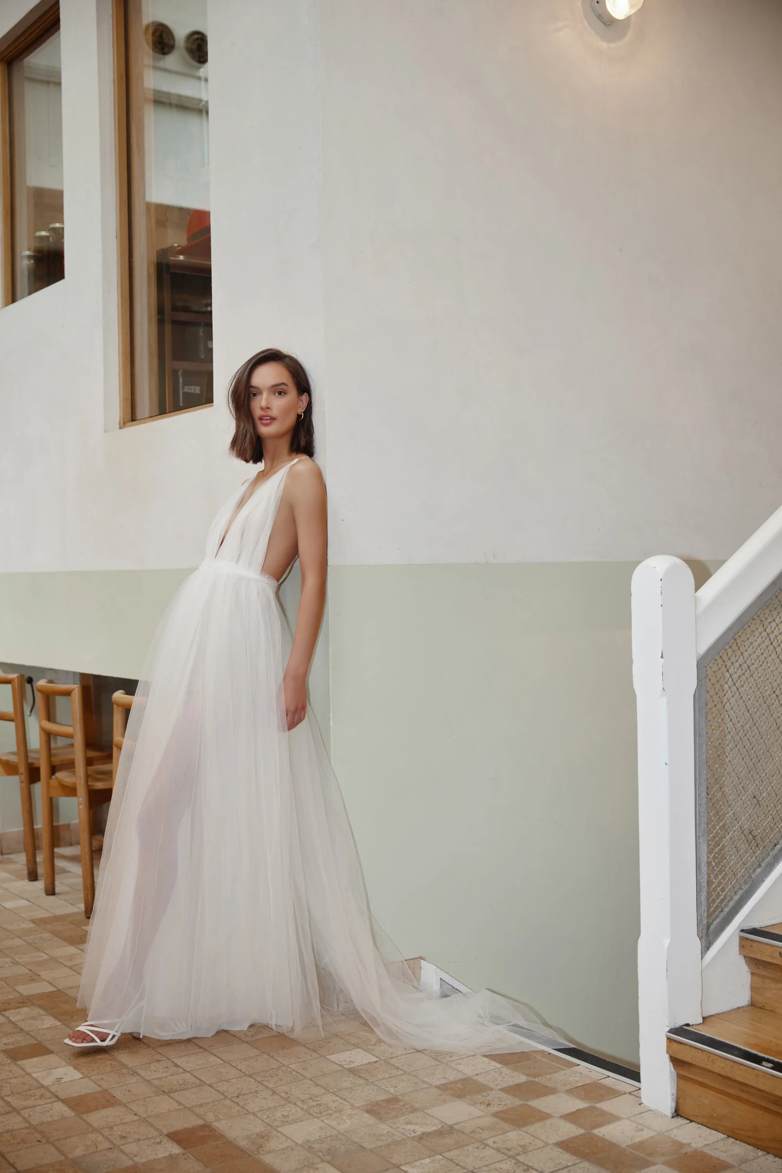 Cynthia Dress - White - Poueer