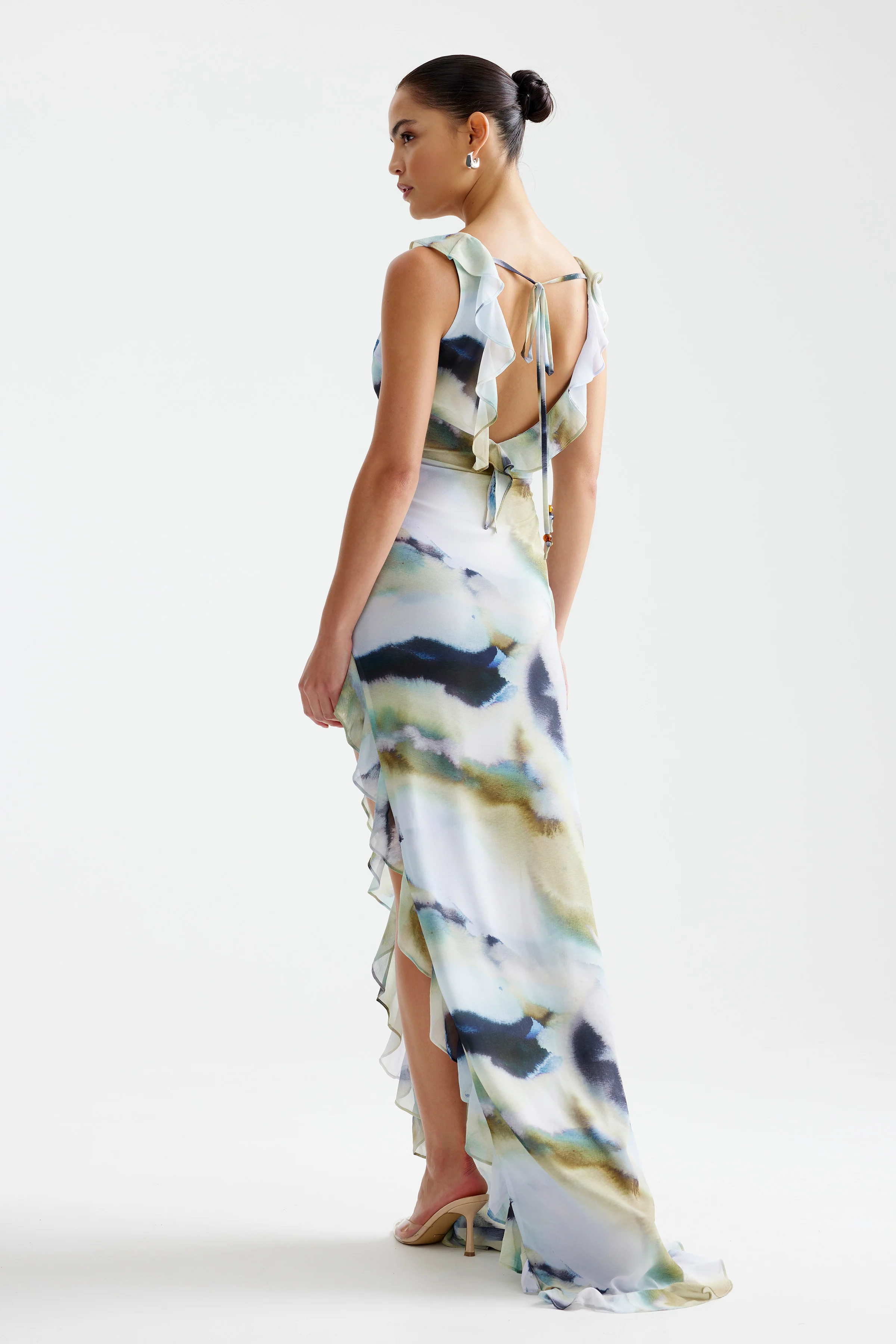 Laguna Dress - Blue Mineral Print - Poueer