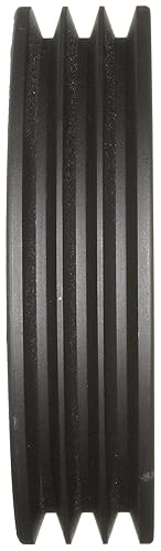 Martin 3 3V 412 SH Hi-Cap QD Sheave, 3V Belt Section, 3 Grooves, SH Bushing required, Class 30 Gray Cast Iron, 4.12' OD, 6022 max rpm, 4.07' Pitch Diameter - Poueer