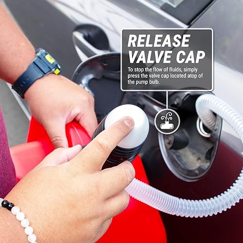 TERA PUMP New Lightweight Water Pump (BPA-Free) Easy to Carry & Food Grade, Fast Siphon, Emergency, Survival Disaster, Hand Transfer for Drinking Water, Fuel etc. - Poueer