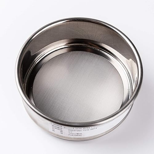 Lab Test Sieve φ10 × 4.5 cm, 100 Mesh(0.154mm) for Laboratory Use, 304 Stainless Steel - Poueer