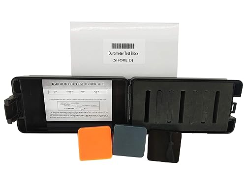 Durometer Test Block for Shore D Durometers D Type Rubber Hardness Test Block Durometer Test Block Kit for Durometers Type D - Poueer