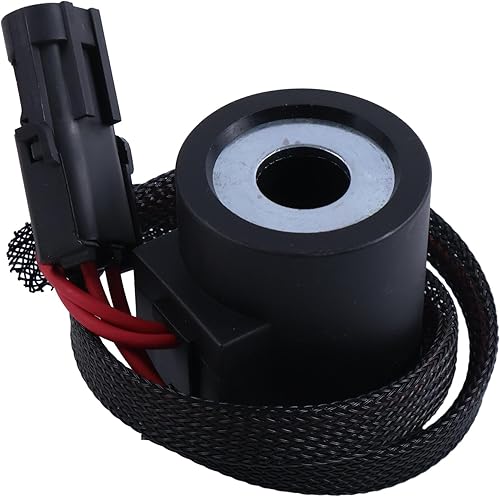 12V Electrical Solenoid Coil AT163482 Compatible with John Deere JD 300D 310D 315D Backhoe Loaders #Serial Numbers 792483 and Above - Poueer