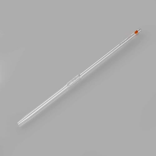 2mL Volumetric Pipet Pipette, Class A, Borosilicate Glass, Pack of 6 - Poueer