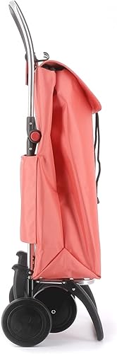 Rolser I-Max MF 4 Wheel Foldable Shopping Trolley - Orange - Poueer