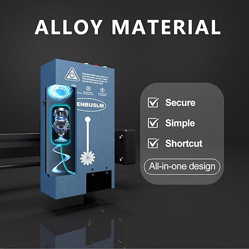 AENBUSLM 20W Laser Engraver Module,10000mW Output Power,Built-in Air Assist,Fixed-Focus,Double Ultra-Fine Compressed Spot CNC Carving DIY Laser Masterfor Laser Engraver Machine - Laser Class:lV - Poueer