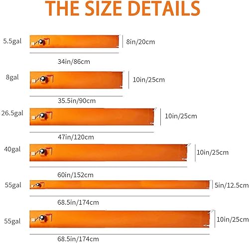 Metal Drum Silicone Pail Heater - Electric Heat Wrap for 53/55 Gallon Oil Drums and Liquefied Tanks, Adjustable Thermostat (Size : 20L 86 * 20CM) - Poueer