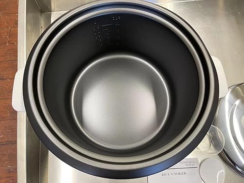 Pantin Commercial Electric Rice Cooker – 25 Cups Raw / 50 Cups Cooked Capacity w/Measuring Cup & Scoop – High-Efficiency Large Rice Cooker Commercial Rice Cooker for Restaurants, Hotels and Catering - Poueer