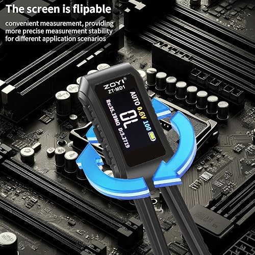 LCR Meter Smart SMD Tweezers Component Tester Diode Capacitance Resistance Measurement 9999 Count Portable Tools - Poueer