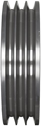 Martin 3 3V 412 SH Hi-Cap QD Sheave, 3V Belt Section, 3 Grooves, SH Bushing required, Class 30 Gray Cast Iron, 4.12' OD, 6022 max rpm, 4.07' Pitch Diameter - Poueer