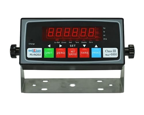 SellEton PS-IN202 LED Indicator with 4+4 Cable Package & Compatible with Any Floor Scale - Poueer
