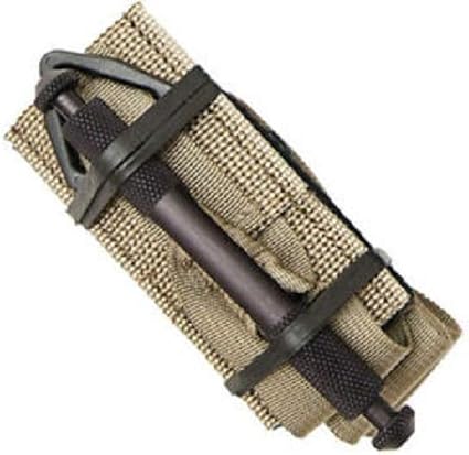 SOFTT Wide Tourniquet w/Rigid Case w/TEK Attachment Fits 2.5' Duty Belt (Black Tourniquet Black case) - Poueer