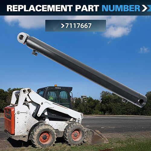 7117667 Hydraulic Lift Cylinder Compatible with Bobcat S205 S175 S185 T190 773 Skid Steer Loader - Poueer