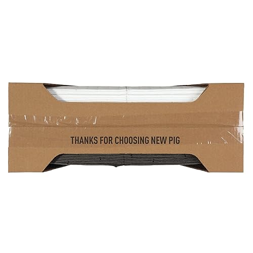 PIG Home Solutions Absorbent Mat Combo in Dispenser Box – 50 Pads per Box - 15” x 20” per Pad - Absorbs up to 11 gal per Box – Heavyweight - PM50783 - Poueer