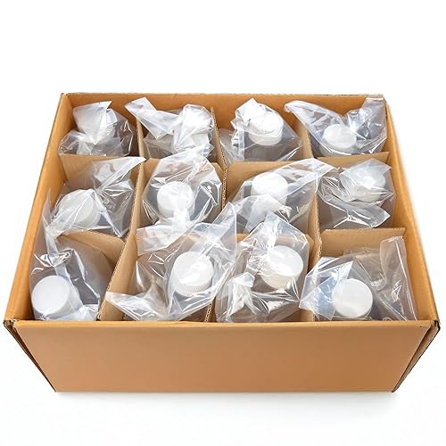 Eisco - Pack of 12, 500mL Sterile Polycarbonate Erlenmeyer Flasks, Non-Vented, Baffled Bottom, Gamma Sterilized, USP Class VI, Lab-Grade, Mixing, Cell Culture, Shaker Compatible - Poueer