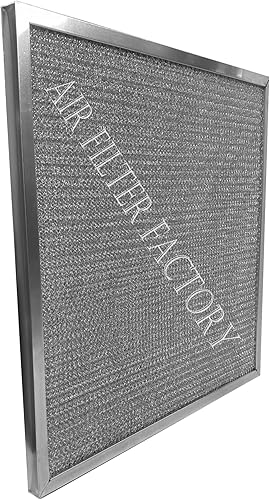 Air Filter Factory Washable Industrial Aluminum Foil Filter 20 x 25 x 1 Inches Nominal - 19-5/8 x 24-5/8 x 7/8 Inches Exact - Poueer