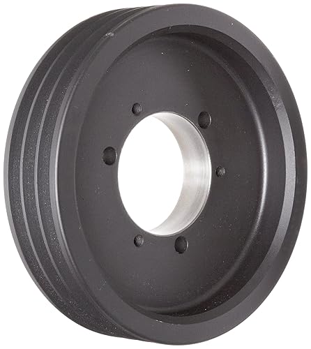 Martin 3 3V 412 SH Hi-Cap QD Sheave, 3V Belt Section, 3 Grooves, SH Bushing required, Class 30 Gray Cast Iron, 4.12' OD, 6022 max rpm, 4.07' Pitch Diameter - Poueer