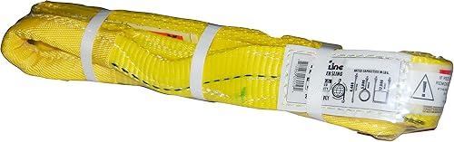 S-Line 20-EE2-9802X20 Lifting Sling 2-Ply, 2-Inch by 20-Foot, Tapered Eye to Eye Sling - Poueer