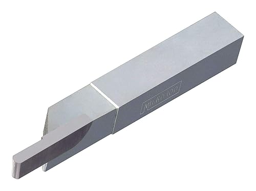 Micro 100 GS-040002 Grooving Tool - GS Style - Square - Brazed, .040' Width, .150' Proj, 3/8' Square Shank, 3' OAL, Uncoated - Poueer