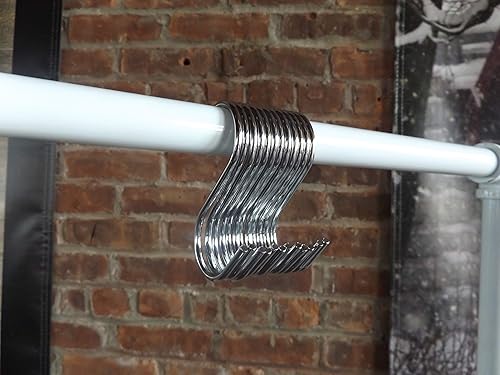 NAHANCO SHKSMRS Raw Steel Jeans Hook, 4' (Pack of 50) - Poueer